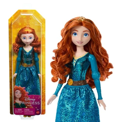 Offre limitée : Mattel Princesses Disney Poupée Merida articulée avec tenue scintillante et accessoires dont chaussures et diadème, Jouet Enfant, Dès 3 ans, HLW13 de 12.99 € à 11.99 € (8% de remise)