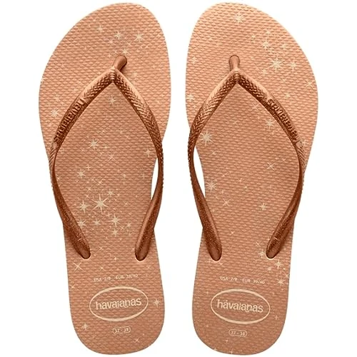 Zeitlich begrenztes Angebot: Havaianas Slim Gloss Damen FlipFlop Beige 33 EU von 32.00 € auf 23.99 € (25% Rabatt)