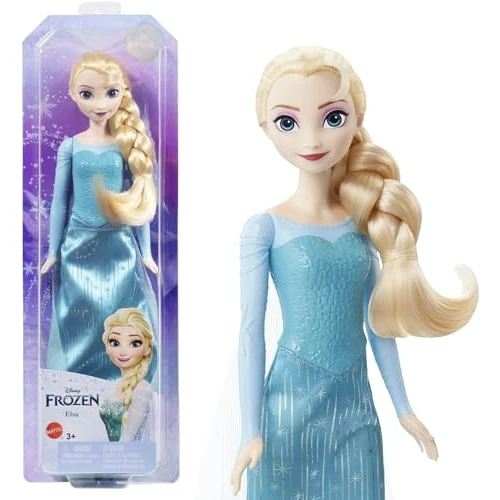 Offre limitée : Mattel Disney La Reine des Neiges Poupée Elsa avec tenue emblématique, chaussures, jupe, cape en tissu et accessoires, Jouet Enfant, Dès 3 ans, HLW47, Bleue de Base de 12.90 EUR à 8.90 EUR (remise 31%)