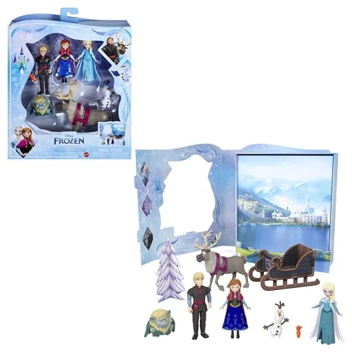 Limitiertes Angebot: Mattel DISNEY Die Eiskönigin - Märchen-Set mit 6 spielerischen Lieblingsfiguren, interaktiver Verpackung und Zubehör für Kinder, HLX04 von 34.99 EUR auf 23.99 EUR (Spare 31%)