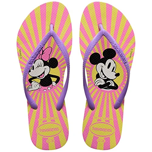Offerta a tempo: Havaianas Slim Disney Infradito Donna, Colore: Giallo Pixel — 28% da 25,52 € a 18,29 €
