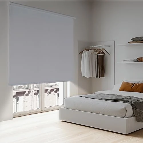 Tijdelijke aanbieding: Verduisterend rolgordijn Moon, Blackout-rolgordijn, volledig donker, ideaal voor ramen en deuren | Wit, 200 cm x 250 cm van 99.49 € naar 99.49 € (0.00% korting)