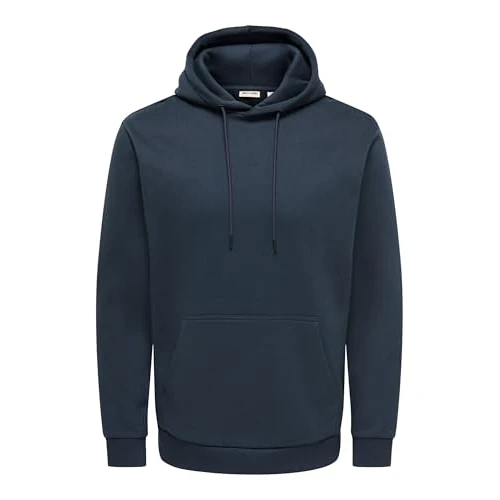 Offre limitée : Only & Sons Sweat à Capuche pour Homme, Coupe Normale, Sweat-Shirt à Capuche, Bleu Marine, M de 19.55 € à 19.55 € (0.00% de remise)