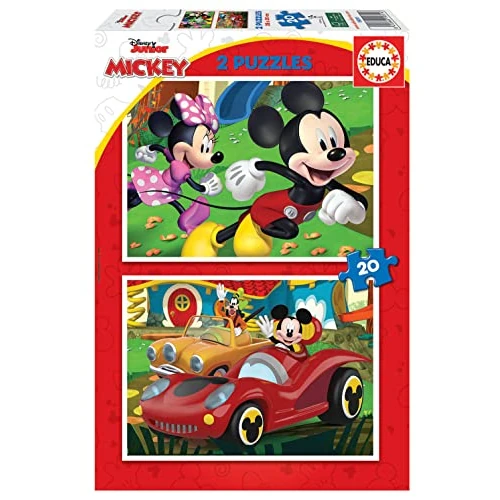 Offerta a tempo: Educa - Puzzle Mickey Mouse Fun House | 2x20 pezzi Puzzle Set | Mickey, Minnie, Disney | dai 3 anni (19311) - 0.00% da 10.99 € a 10.99 €