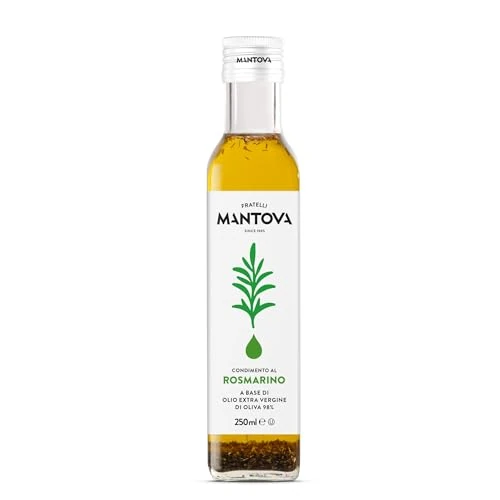Extra Virgin Rosemary Flavoured Oil - 100% ITALIAN Product - Cold -Pressed - Fratelli Mantova since 1905