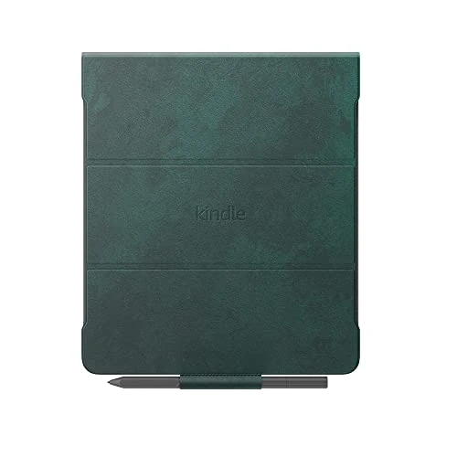 Funda de piel prémium para Amazon Kindle Scribe, con tapa plegable y acople magnético (solo compatible con Kindle Scribe) | Diseño fino y ligero | Verde