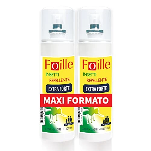 Offerta a tempo: Foille Insetti Repellente Extra Forte, DEET 50% — 32% da 26,60 € a 18,13 €