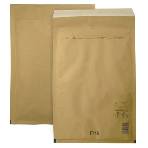 Offerta a tempo: Netuno 10 Buste Spedizione Imbottite Marroni F/16 (240x350 mm) Con Bolle Aria, Carta Marrone per Imballaggio, Pluriball Grandi - 0.00% da 10.60 € a 10.60 €