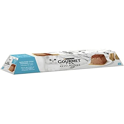 Purina Gourmet Revelations Kattenvoer met tonijn, 4 x 57 g