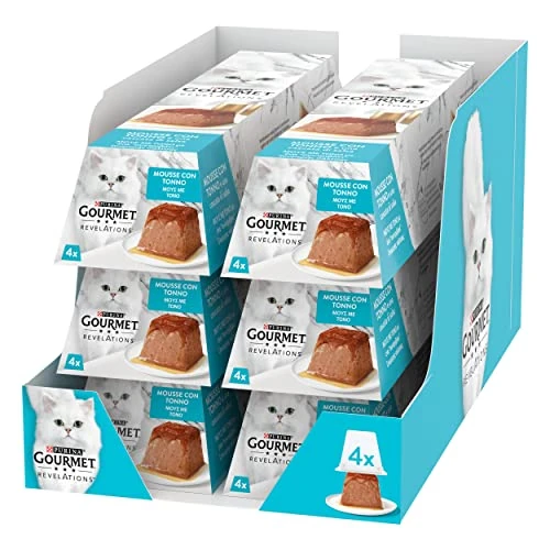 Offre limitée : Purina Gourmet Revelations Nourriture pour Chats avec Thon, 24 boîtes de 57 g de 17.94 EUR à 12.54 EUR (remise 30%)