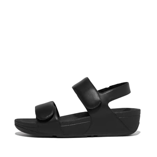 Oferta limitowana: Fitflop Sandały damskie Lulu płaskie, Cały czarny, 40 EU z 298.10 zł na 298.10 zł (oszczędź 0.00%)