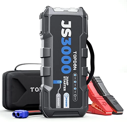 Zeitlich begrenztes Angebot: TOPDON JS3000 Starthilfe Powerbank für PKW, 12V/9L Benzin&7L Dieselmotoren von 163.99 € auf 135.98 € (17% Rabatt)
