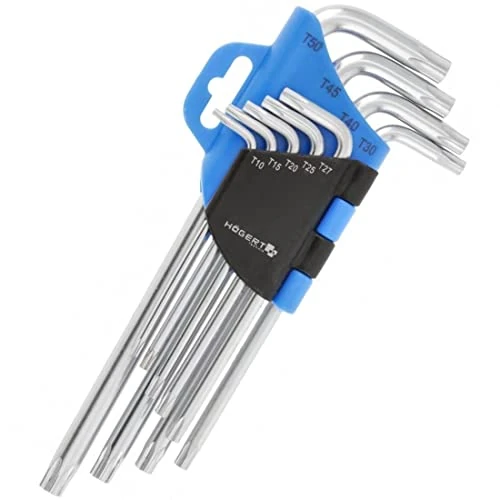 Oferta limitada: HOGERT Zestaw 9 długich kluczy imbusowych CrV HT1W809 5902801398902 de 10.99 € a 8.99 € (ahorro 18.2%)
