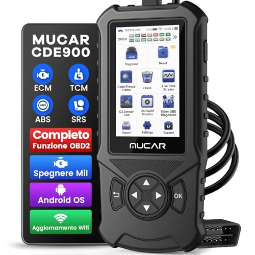 Offre limitée : Valise Diagnostic Auto, mucar CDE900 OBDII/EOBD Diagnostic Voiture Moteur Outils et Dépannage, Prise en Charge de la Mise à Niveau Payante vers ECM + SRS + TCM + ABS Diagnostics Système (Noir) de 65.99 EUR à 49.82 EUR (remise 25%)