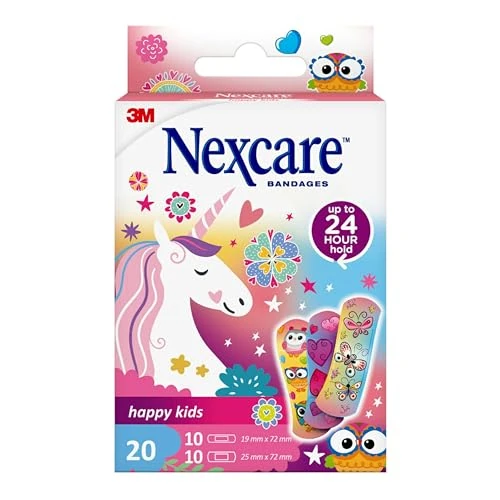 Nexcare Happy Kids Magic Różne paski, 20 sztuk