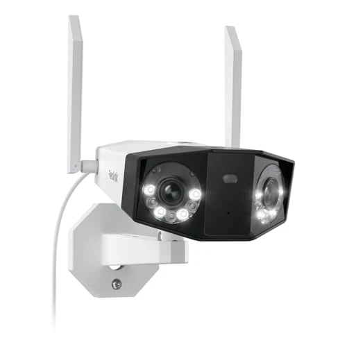Offerta a tempo: Reolink 4K Telecamera Wi-Fi Esterno con Doppia Lente, Angolo di visione di 180°, Videosorveglianza Esterno con Visione Notturna a Colori, Rilevamento Persone/Veicoli/Pet, Audio a 2 Vie, Duo 2 WiFi - 10% da 149.99 € a 134.99 €