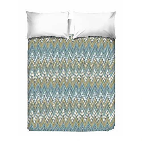 Offerta a tempo: PENSIERI DELICATI Copriletto Matrimoniale 260 x 280 cm, Telo Singolo 100% Cotone Pique, Ideale Come Telo Arredo, Coperta Salva Letto 2 Piazze, Fantasia Spinato Verde, 100% Made in Italy - 12% da 35.49 € a 31.39 €