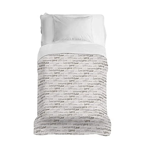 Oferta limitada: PENSIERI DELICATI Colcha 170 x 280 cm, Solo 100% Algodón Pique, Ideal como Decoración, Manta Guardar Cama Individual, Fantasía Love Love Beige 100% Made in Italy de 27.95 € a 27.95 € (ahorro 0.00%)
