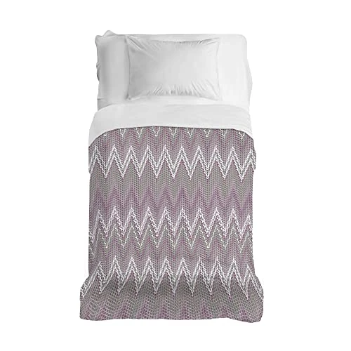 PENSIERI DELICATI Tagesdecke 170 x 280 cm, Einzeltuch 100% Baumwolle Pique, Ideal Zum Thema Wohnen, Decke Salva Bett Doppelbett, Fantasie Stachel Rosa, 100% Made in Italy