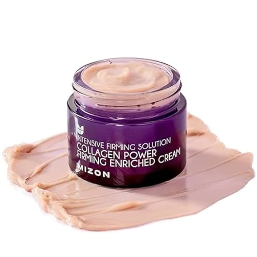 [Mizon] Crema Enriquecida con Colágeno Marino (50ml) Skincare coreano, 54% de colágeno marino, cuidado intensivo antienvejecimiento y líneas finas (Collagen Power Firming Enriched Cream)