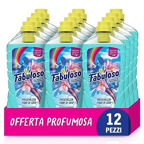 Fabuloso Bodenreiniger Lotusblüte 950 ml, Allzweckreiniger, 100% Reinigung, Duft für 24 Stunden, 94% biologisch abbaubare Formel, 99% Inhaltsstoffe natürlichen Ursprungs