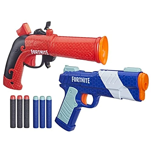 Nerf Fortnite Dual Pack, enthält 2 Fortnite Blaster und 6 Nerf Elite Darts