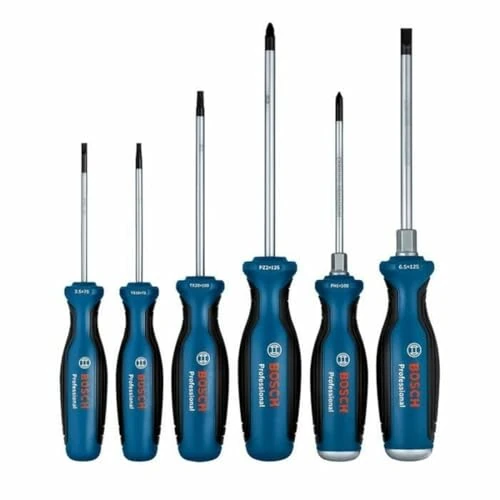 Oferta limitowana: Bosch Professional: 6-częściowy zestaw śrubokrętów (rowek podłużny, Torx i Pozidriv, opakowanie kartonowe) z 134.92 zł na 93.99 zł (oszczędź 30%)