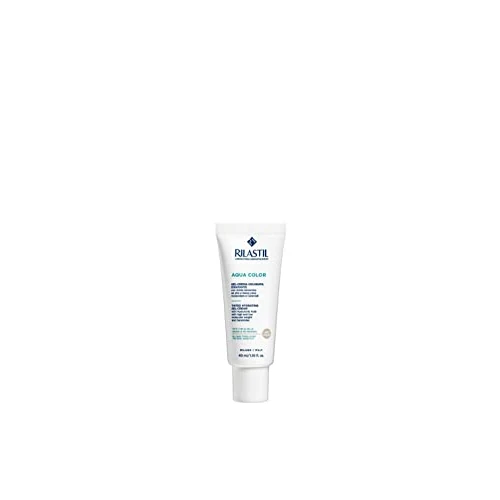 Rilastil Aqua Gel-Crème Teinté Hydratant, Hydratation 8 h, Effet Naturel, Light, 40 ml