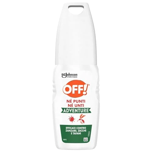 Offerta a tempo: OFF! Adventure Vapo, Repellente antizanzare, zecche e tafani, Né Punti Né Unti, 100 ml - 36% da 7.85 € a 4.99 €