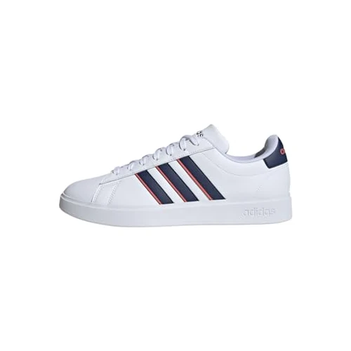 adidas Donna Grand Court Cloudfoam Lifestyle Court Comfort Shoes, Cloud White/Core Black/Core Black, 41 1/3 EU