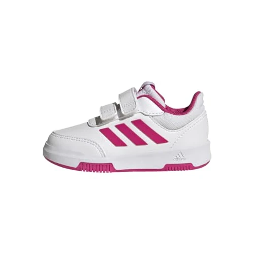 Limited-time offer: adidas Unisex Baby Tensaur Hook and Loop Shoes, Cloud White / Real Magenta / Black, 7 UK Child from 23.00 GBP to 13.95 GBP (save 39%)