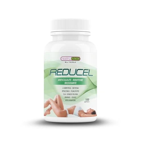 Offerta a tempo: Healthy Fusion Reducel | Potente trattamento anticellulite, rassodante e tonificante | Combatte la cellulite e la flaccidità di gambe e glutei | Con L-Carnitina, Caffeina, CLA e Cacao | 100 capsule - 42% da 16.95 € a 9.83 €