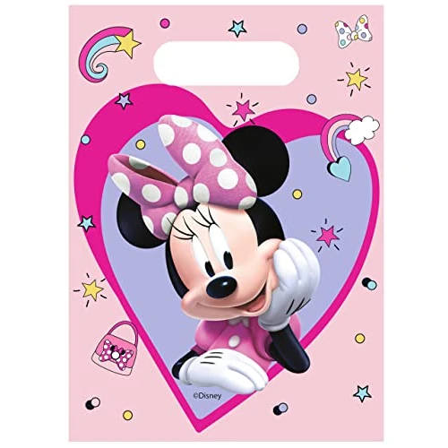 6 sacchetti regalo Minnie - Multicolore