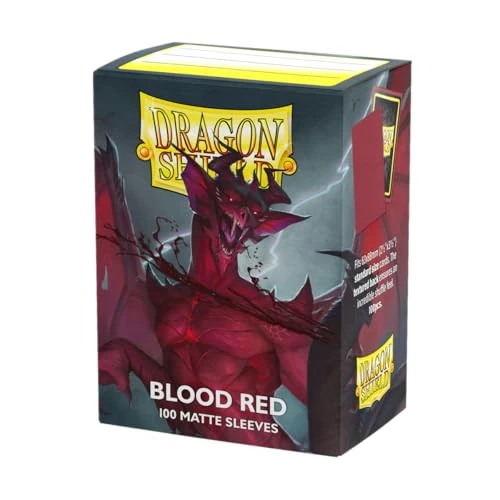Limited-time offer: Dragon Shield | Standard Size Card Matte Sleeves | 100 CT - Smooth & Tough Premium TCG Sleeves | Compatible with Pokemon, Flesh & Blood, One Piece & Magic the Gathering | Blood Red - Matte from 12.75 £ to 12.75 £ (save 0.00%)