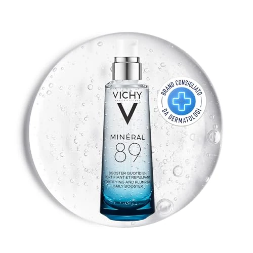 Vichy Sérum Concentrado y Fortificante, Efecto Hidratante, Reparador y Fortalecedor, Con Ácido Hialurónico y Agua Volcánica, Fórmula Única, Minéral 89, 75 ml