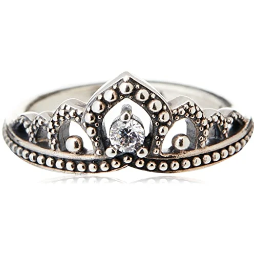 Offerta a tempo: PANDORA Anello Moments Regal con tiara in argento Sterling con zirconia cubica trasparente, 48 - 0% da 22.70 € a 22.70 €