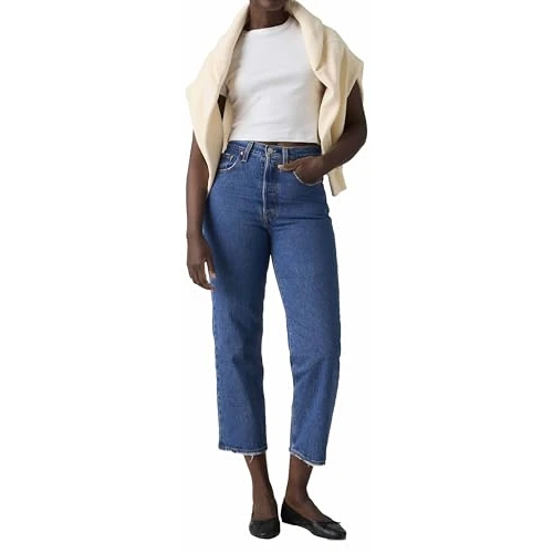Offerta a tempo: Levi's Ribcage Straight Ankle Jeans, Jazz Pop, 25W / 27L Donna - 54% da 130.00 € a 60.00 €