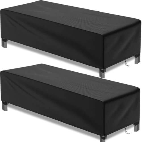 Zeitlich begrenztes Angebot: Bonna 2 Stück Gartenliege Abdeckung Wasserdicht 200 x 68 x 30cm | UV-Beständiges,Fixieren Sie die Beine des Stuhls gegen starken Wind，Schwerlast 500D Oxford Sonnenliege Abdeckung， reißfest von 29.99 € auf 29.99 € (0.00% Rabatt