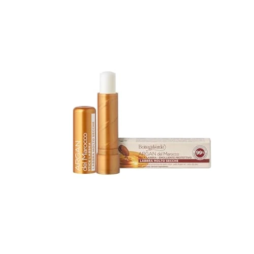 Bottega Verde - Argan aus Marokko Lippenstift, 5 ml, geschmeidig und schützend, mit Arganöl, für trockene Lippen