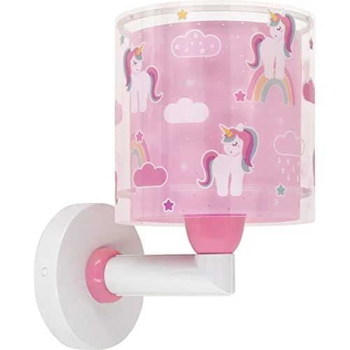 Offerta a tempo: Dalber lampada applique da parete per bambini Unicorn Unicorni rosa animali - 13% da 30.00 € a 26.02 €
