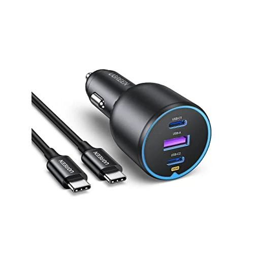 Limited offer: UGREEN 130W USB C Car Charger, PD 100W +PD 30W Type C Car Charger Adapter Compatible with iPhone 17/17 Air/17 Pro/17 Pro Max/16/15/14/13/12 Series, Galaxy S24 S23 Ultra, iPad, MacBook, and More from 32.99 EUR to 23.09 EUR (save 30%)