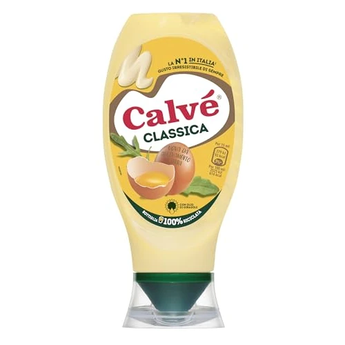 Offerta a tempo: Calvé Maionese Classica, Formato 430 ml, Maionese Calvé Classica con Olio di Semi di Girasole, Ideale per Sandwich e Tartine, Senza Conservanti e Senza Zuccheri, Senza Glutine, Vegetariano - 28% da 2.61 € a 1.89 €