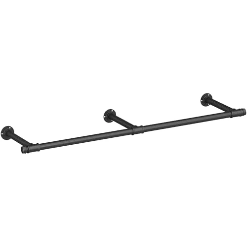 Oferta limitowana: SONGMICS Ścienna szafa na ubrania, styl industrialny, oszczędność miejsca, 30.4 x 170 x 7 cm, 68 kg ładowności, łatwy montaż, dla małych przestrzeni, czarny HSR104B01 z 72.99 zł na 72.99 zł (oszczędź 0.00%)