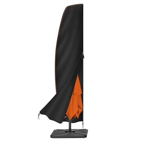 Offerta a tempo: Enzeno Coperture per ombrelloni da giardino,Custodia protettiva per ombrellone con asta,impermeabile,per ombrellone Grande con Diametro da 3 a 4 m,(265x40/70/50cm) nero - 38% da 19.99 € a 12.34 €