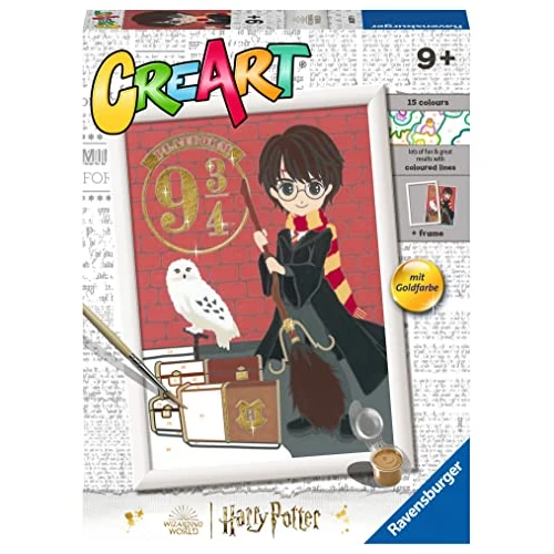 Offerta a tempo: Ravensburger - Creart Serie D Harry Potter: Partenza Per Hogwarts | Kit Pittura Bambini | Dipingere Con I Numeri Include Tutto Il Necessario | Giochi Bambini 9 Anni O Più | Creart 9 Anni - 25% da 15.90 € a 11.98 €