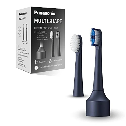 Panasonic ER-CTB1: conjunto de accesorios con cabezal de cepillo de dientes eléctrico, 2 tipos de cepillos, tecnología de vibración sónica y compatibilidad con el sistema MULTISHAPE
