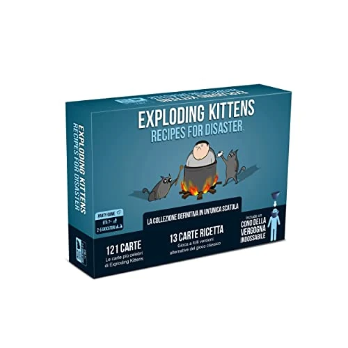 Limited offer: Asmodee - Exploding Kittens: Recipes for Disaster, Board Game, Party Game, 2-5 Players, 7+ Years, Italian Edition from 28.13 EUR to 28.13 EUR (save 0%)