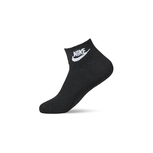 NIKE Unisex Essential For Everyone Socks, Black/White, XL EU