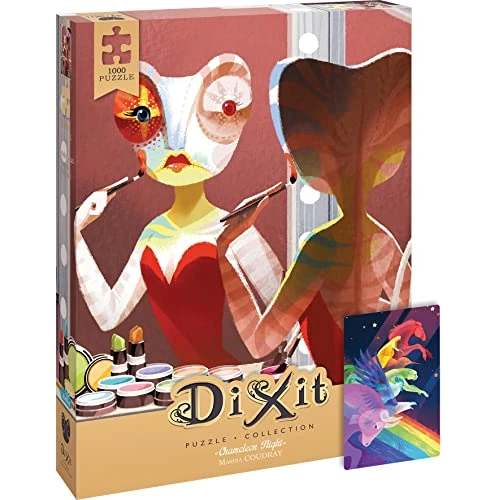 Asmodee Dixit Puzzle, Chameleon Night, Puzzle da 1000 Pezzi, 48x68 cm, Edizione in Italiano