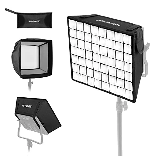 Limited-time offer: NEEWER 12.2"x11.4" Foldable Softbox Diffuser with Grid and Bag for NL660/SNL660/RGB660/RGB660 Pro/RGB660 PRO II LED Video Light Panel, Studio Photo Portrait Photography YouTube Video Soft Lighting from 40.99 £ to 26.45 £ (save 35%)